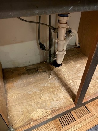Sink Base Before