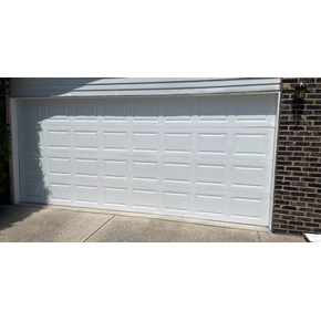 Ace Handyman Services of Lincoln Way painted a garage door and added new weather stripping