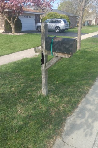Ace Handyman Services of Lincoln Way mailbox replacement before