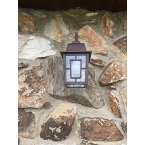 Ace Handyman Services of Lincoln Way replaced an outside light on a home 