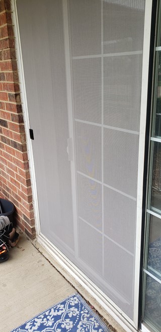 Ace Handyman Services of Lincoln Way screen door replacement after