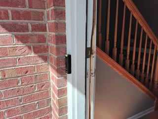 Ace Handyman Services of Lincoln Way repaired an exterior door jamb before
