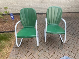 Ace Handyman Services of Lincoln Way scrapped, cleaned and re-painted a rocking chair after