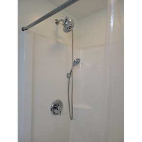 Ace Handyman Services of Lincoln Way replaced a shower head with a handheld shower head