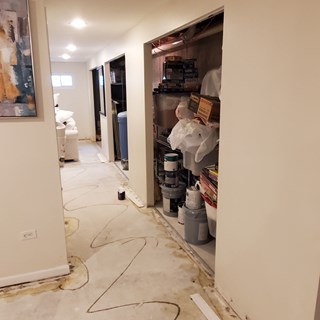 Ace Handyman Services of Lincoln Way door installation before