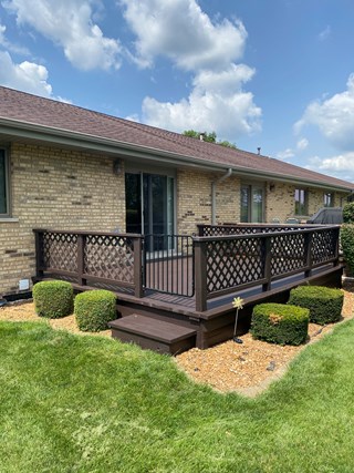Ace Handyman Services of Lincoln Way deck power wash and stain after