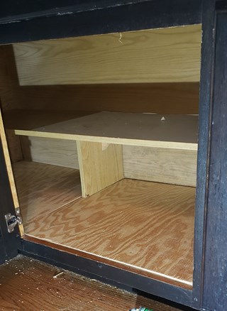 Warped Base Cabinet After