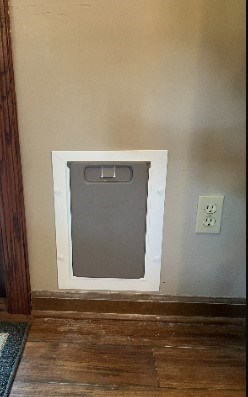 Fort Wayne Ace Handyman Services pet door install interior after