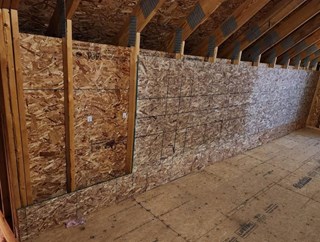 Fort Wayne Ace Handyman Services attic shelf install before