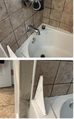 Fort Wayne Ace Handyman Services tub and grout repair before