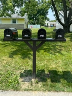 Mailbox Replacement in Neighborhood Assoc. After picture 