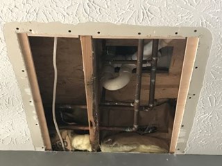 Before Ceiling Repair Texture Frankln Indiana 