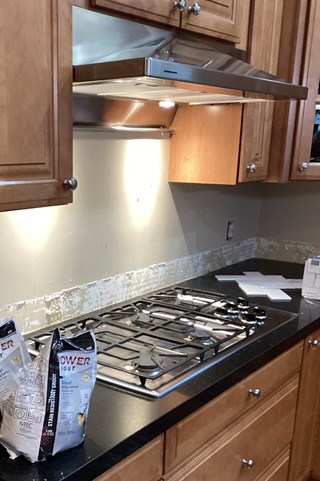 Tile backsplash installation in Cedar Rapids, IA