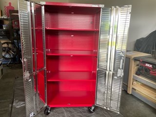 Sand, paint, and add hardware to kitchen cabinet in Cedar Rapids, IA