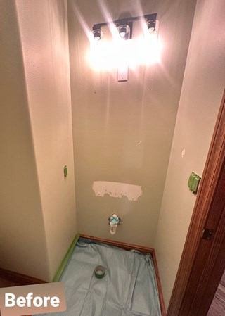 Bathroom vanity installation in Cedar Rapids, IA
