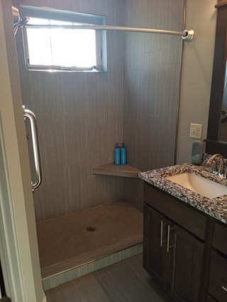AHS Des Moines East Shower Door Install before 