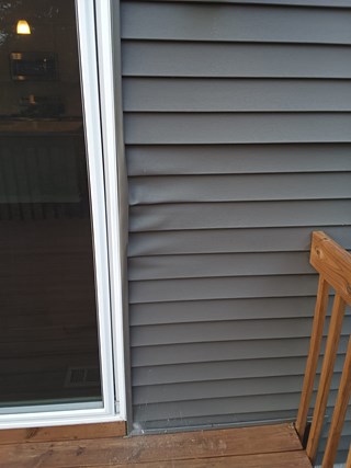 AHS Des Moines East Siding Repair before 