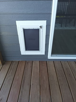 Ace Handyman Services Project in Des Moines, IA - Outside Dog Door