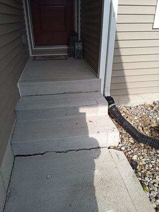 AHS Des Moines East Handrail Installation before 
