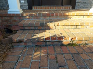 Brick Step Repair Before in Bowling Green, KY