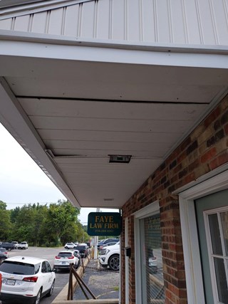Soffit Repair Before in Scottsville, KY