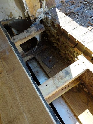 Subfloor Repair Before in Bowling Green, KY