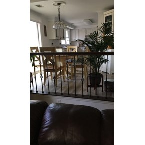 Wrought iron railing installation