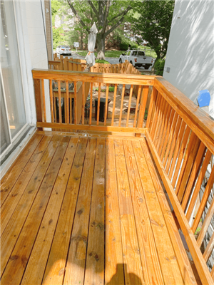 Pressure Washing and Staining Deck in Reisterstown, MD                       