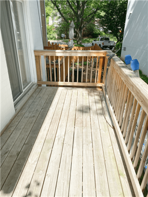 Pressure Washing and Staining Deck in Reisterstown, MD                 