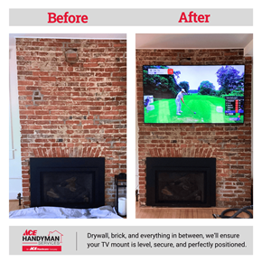 TV Mounting, Brick