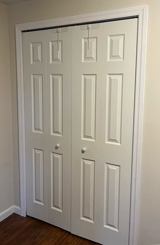 Before- Closet Door Trim Installation in Gambrills, MD- Ace Handyman Services Laurel