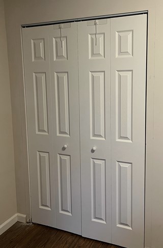Before- Closet Door Trim Installation in Gambrills, MD- Ace Handyman Services Laurel