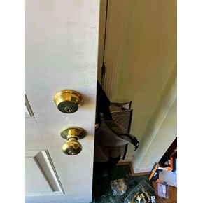 Installed front door locks deadbolt and door knob Silver Spring, MD - Ace Handyman Services