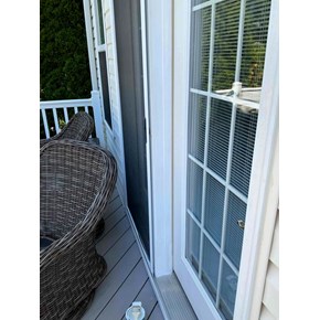 Repaired and painted exterior door trim wood rot Odenton, MD - Ace Handyman Services