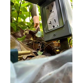 Replaced damaged exterior GFCI power outlet Odenton, MD - Ace Handyman Services