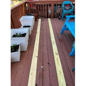 Replaced rotten deck boards Odenton, MD - Ace Handyman Services