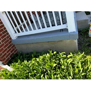 Patched concrete porch Pasadena, MD - Ace Handyman Services