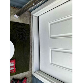 Repaired wood rot and replaced threshold Pasadena, MD - Ace Handyman Services Repaired wood rot and replaced threshold Pasadena, MD - Ace Handyman Services