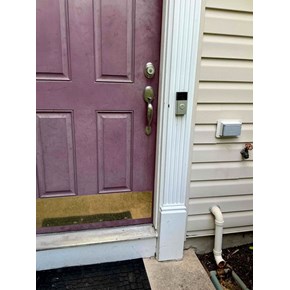 Replaced rotten exterior door trim Severn, MD - Ace Handyman Services