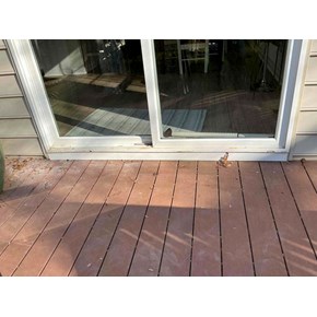 Replaced Rotten Sliding Door Kick Plate Severna Park, MD - Ace Handyman Services