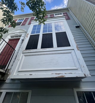 Before- Painted bay window in Crofton, MD- Ace Handyman Services Laurel