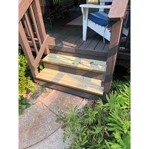 Porch step construction in Severna Park, MD- Ace Handyman Services Laurel