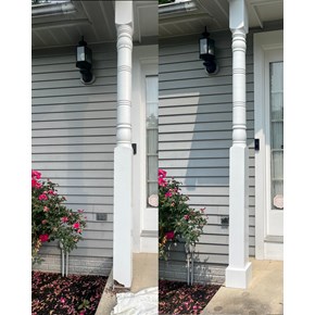 Repair wood rot on front porch post Laurel, MD- Ace Handyman Services Laurel
