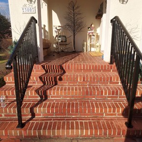 Exterior handrail installation in Linthicum Heights, MD- Ace Handyman Services Laurel