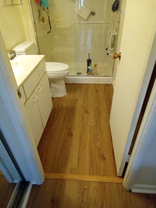 After- Replace flooring in bathroom in Silver Spring, MD- Ace Handyman Services Laurel