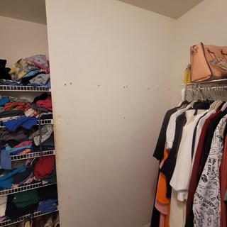 Before- Closet shelf in Laurel, MD - Ace Handyman Services Laurel