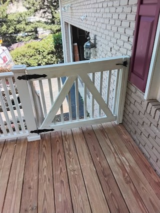 After- Porch gate painting in Millersville, MD- Ace Handyman Services Laurel