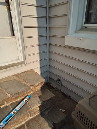 Before- Exterior Hand Rail Severna Park, MD- Ace Handyman Services