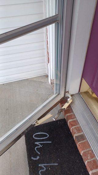 Before - Storm Door Pneumatic Closer Odenton MD - Ace Handyman Services