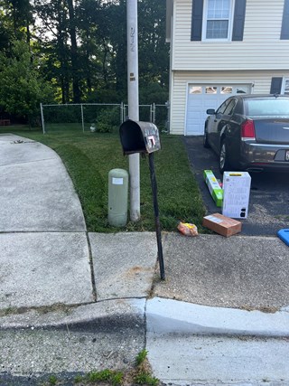 Before- Mailbox replacement in Gambrills, MD- Ace Handyman Services Laurel